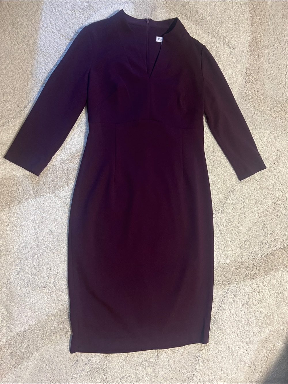 Calvin Klein Plum Midi Sheath Dress